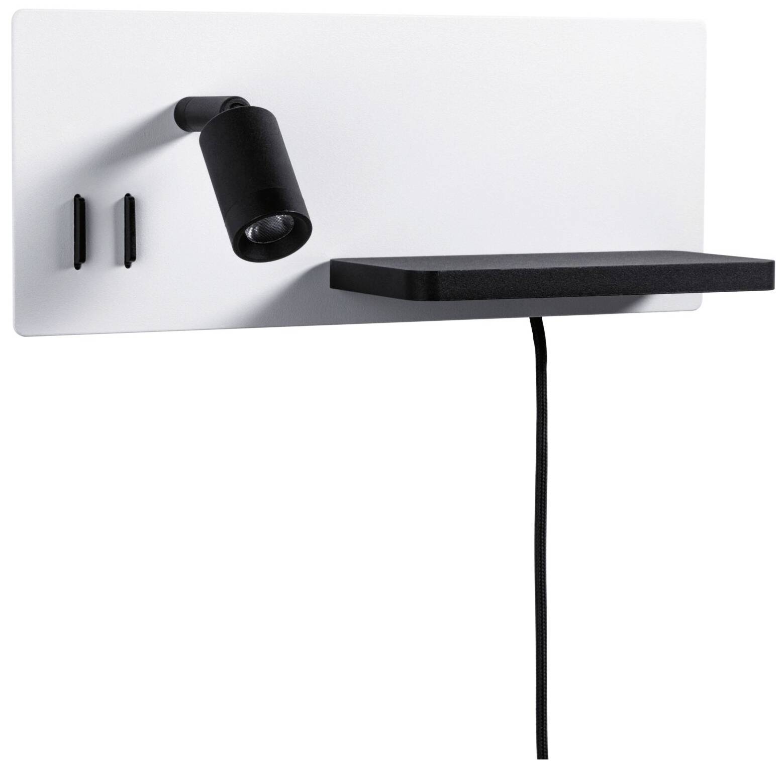 Paulmann Serra 71102 Wandlamp 5.5 W LED Wit (mat), Zwart (mat)