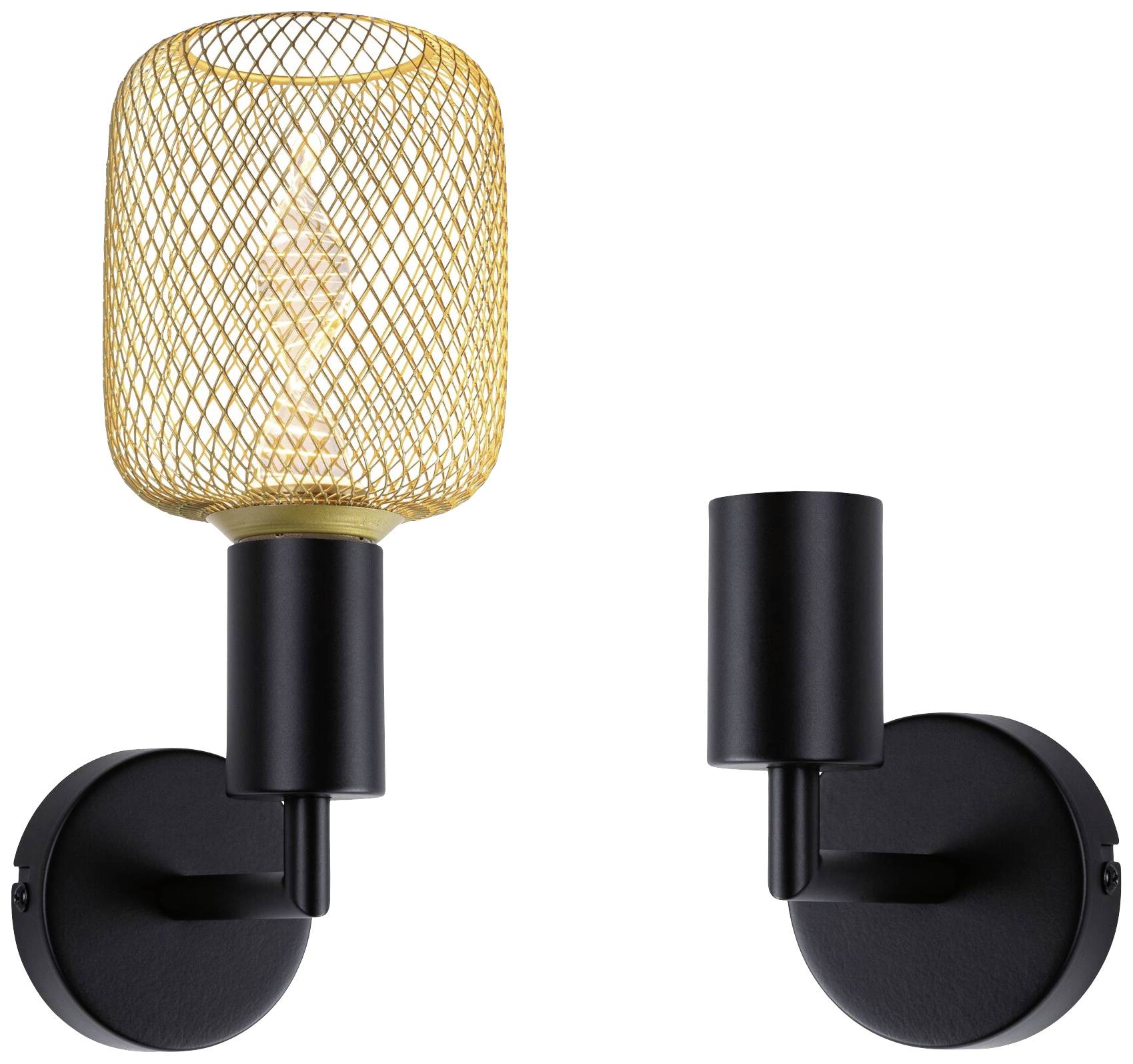 Paulmann Ravi 71139 Wandlamp E27 Zwart (mat)