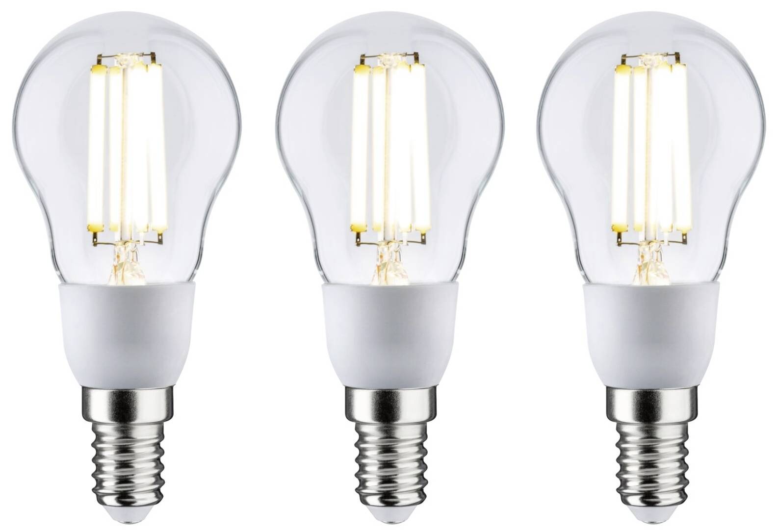 Paulmann 29134 LED-lamp Energielabel A (A - G) E14 2.5 W Warmwit (Ø x h) 45 mm x 100 mm 3 stuk(s)