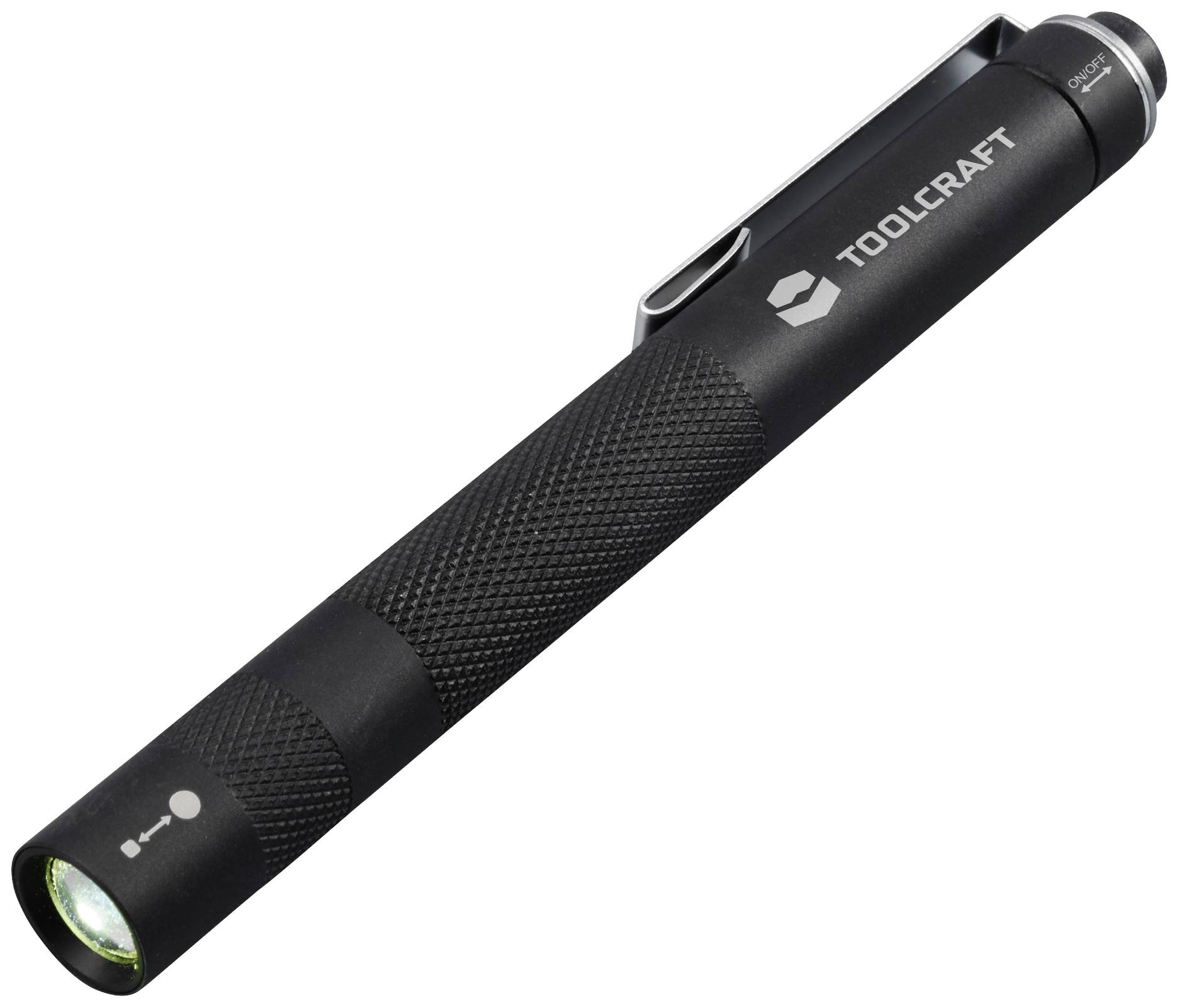TOOLCRAFT TO-8985333 Penlight Met riemclip werkt op batterijen 170 lm Zwart 33 g