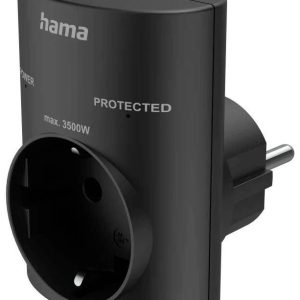 Hama 00223322 Overspanningsbeveiliging tussenstekker Zwart Hama 00223322 Overspanningsbeveiliging tussenstekker Zwart