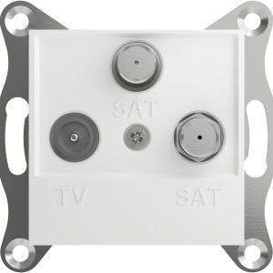 Schneider Electric EPH3670121D TV-satelliet-satelliet eindcontactdoos Asfora Wit (RAL 9003) 1 stuk(s) Schneider Electric EPH3670121D TV-satelliet-satelliet eindcontactdoos Asfora Wit (RAL 9003) 1 stuk(s)