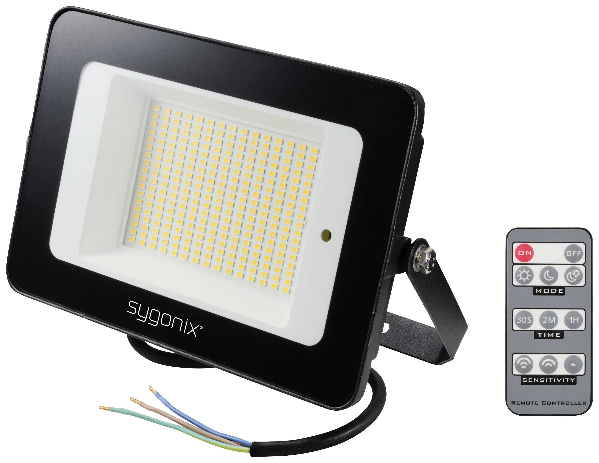 Sygonix SY-5995282 LED-buitenschijnwerper met bewegingsmelder Energielabel: C (A - G) 50 W Lichtkleur (naam): Neutraalwi