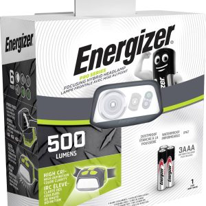 Energizer Pro Series Hybrid Hoofdlamp LED werkt op Li-ion oplaadbare batterij of batterijgevoed 500 lm 2 h