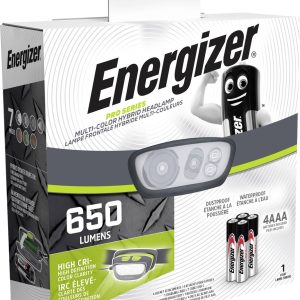 Energizer Pro Series Multicolor Hybrid Hoofdlamp LED werkt op Li-ion oplaadbare batterij of batterijgevoed 650 lm 6 h