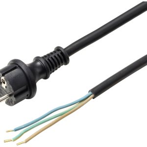Sygonix SY-6029112 Aansluitkabel Stroom Zwart 4.50 m