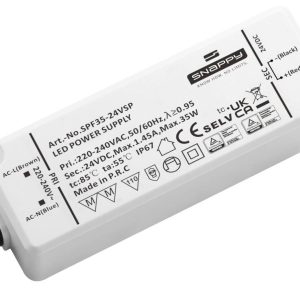 Dehner Elektronik SPF 35-24VSP LED-transformator, LED-driver Constante spanning 35 W 1.4 A 24 V Geschikt voor meubels, O Dehner Elektronik SPF 35-24VSP LED-transformator, LED-driver Constante spanning 35 W 1.4 A 24 V Geschikt voor meubels, O