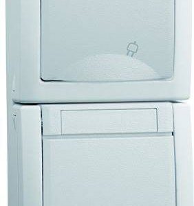 HHG 90591186-DE Inzetstuk Wandcontactdoos Wit 1 stuk(s)