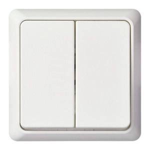 ELSO dubbele drukknop 506254 42V/1A AP RENOVATIE zuiver wit 1 stuk(s) ELSO dubbele drukknop 506254 42V/1A AP RENOVATIE zuiver wit 1 stuk(s)