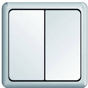 ELSO dubbele drukknop 506390 42V/1A AP plat RENOVATIE pw 1 stuk(s) ELSO dubbele drukknop 506390 42V/1A AP plat RENOVATIE pw 1 stuk(s)