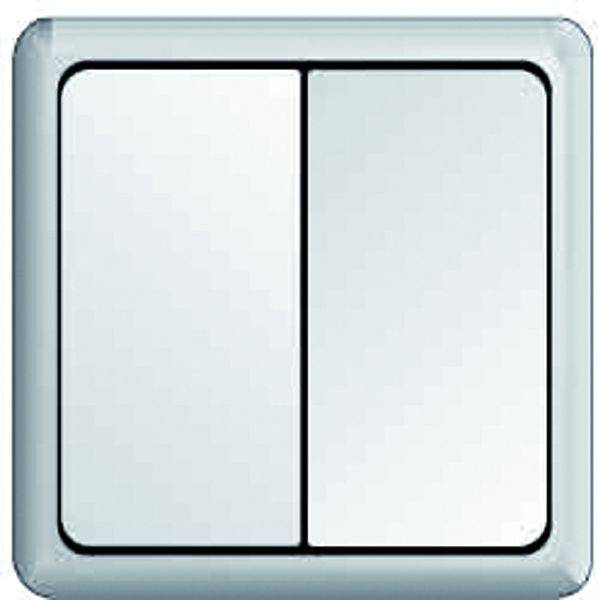ELSO dubbele drukknop 506390 42V/1A AP plat RENOVATIE pw 1 stuk(s)