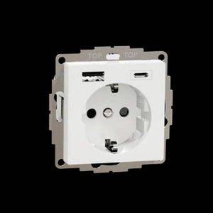 ELSO-STOPCONTACT M USB 16A/250V TYPE A+C JOY RW 1 stuk(s)