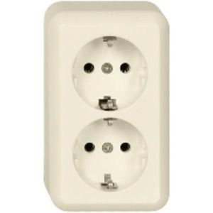 ELSO AP-stopcontact 395400 2-voudig 16A CONTURA parelwit Crème 1 stuk(s) ELSO AP-stopcontact 395400 2-voudig 16A CONTURA parelwit Crème 1 stuk(s)
