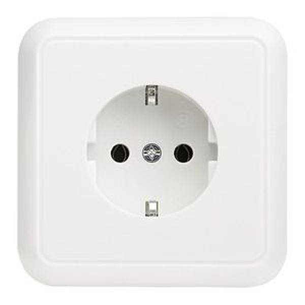 ELSO UP-stopcontact 205024 met volledige plaat 16A zuiver wit 1 stuk(s)