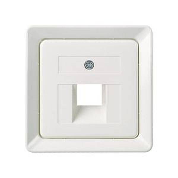 ELSO centrale plaat 503654 voor 1xRJ45 zuiver wit 1 stuk(s)