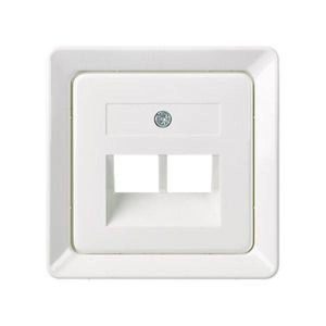 ELSO centrale plaat 503664 voor 2xRJ45 zuiver wit 1 stuk(s) ELSO centrale plaat 503664 voor 2xRJ45 zuiver wit 1 stuk(s)