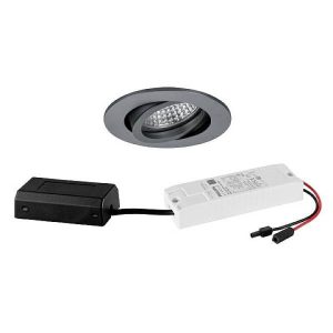Brumberg 41443643 41443643 LED-inbouwlamp LED 6 W Titaan Brumberg 41443643 41443643 LED-inbouwlamp LED 6 W Titaan