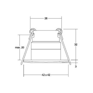 Brumberg 99052143 99052143 LED-plafondspot LED