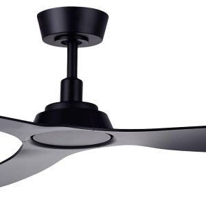 Lucci AIR Moto Plafondventilator 28 W (Ø x h) 132 cm x 280 mm Zwart Met afstandsbediening