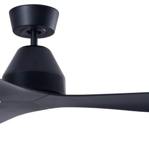 Lucci AIR Whitehaven Plafondventilator 35 W (Ø x h) 142 cm x 300 mm Zwart Met afstandsbediening