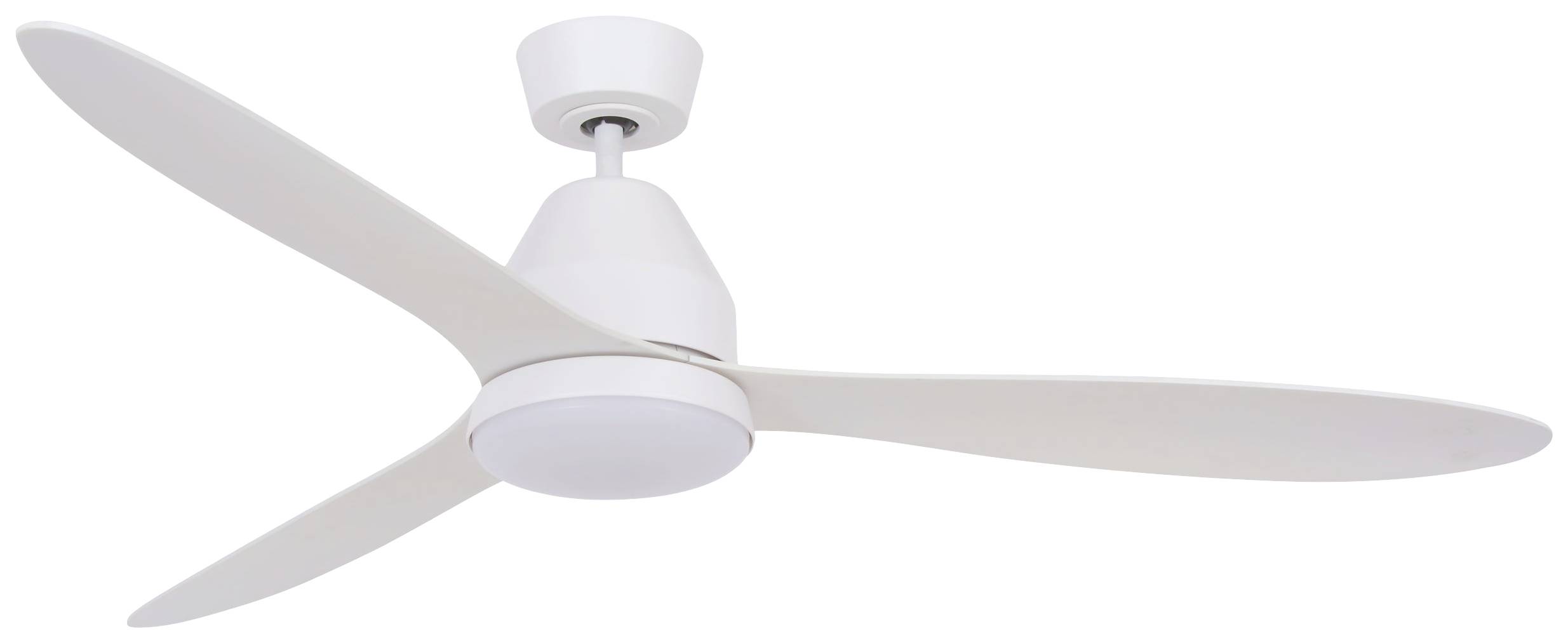 Lucci AIR Whitehaven LED Plafondventilator 35 W (Ø x h) 142 cm x 300 mm Wit Met afstandsbediening, Met lamparmatuur