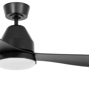 Lucci AIR Whitehaven LED Plafondventilator 35 W (Ø x h) 142 cm x 300 mm Zwart Met afstandsbediening, Met lamparmatuur