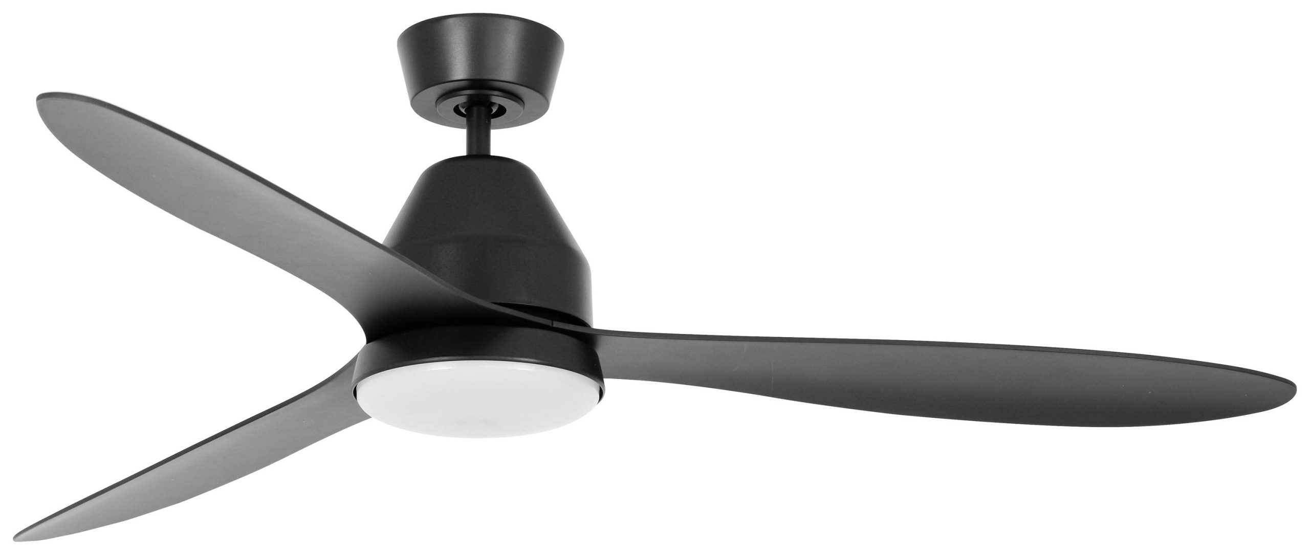 Lucci AIR Whitehaven LED Plafondventilator 35 W (Ø x h) 142 cm x 300 mm Zwart Met afstandsbediening, Met lamparmatuur