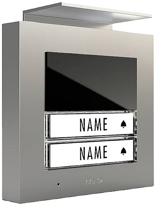m-e modern-electronics ADV-1020 S Vistadoor Buitenunit voor Buitenunit (audio) voor deurintercom Kabelgebonden Tweegezin