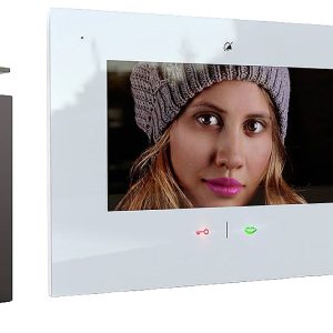m-e modern-electronics VDV-20109 AW Complete set voor Video-deurintercom 4-draads Antraciet, Wit