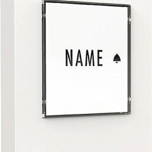 m-e modern-electronics 41356 Zender voor Draadloze deurbel Verlicht, Met naambord m-e modern-electronics 41356 Zender voor Draadloze deurbel Verlicht, Met naambord