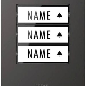 m-e modern-electronics 41307 Zender voor Draadloze deurbel Verlicht, Met naambord m-e modern-electronics 41307 Zender voor Draadloze deurbel Verlicht, Met naambord