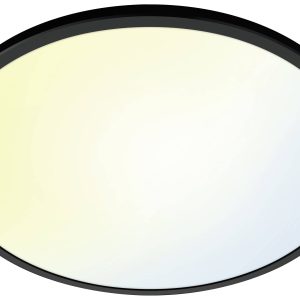 WiZ 8719514554955 SuperSlim WiZ Ceiling 22W B RD 27-65K TW LED-plafondlamp 22 W Zwart WiZ 8719514554955 SuperSlim WiZ Ceiling 22W B RD 27-65K TW LED-plafondlamp 22 W Zwart
