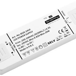 Dehner Elektronik SS 20-24VF LED-transformator Constante spanning 20 W 0.83 A 24 V/DC Geschikt voor meubels, Overbelasti Dehner Elektronik SS 20-24VF LED-transformator Constante spanning 20 W 0.83 A 24 V/DC Geschikt voor meubels, Overbelasti