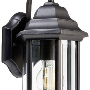 Deko Light Saiph 341244 Wandlamp E27 Zwart, Doorschijnend
