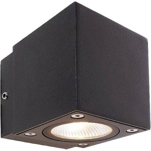 Deko Light Cubodo II Single DG Mini 731029 LED-wandlamp 5 W LED Basaltgrijs Deko Light Cubodo II Single DG Mini 731029 LED-wandlamp 5 W LED Basaltgrijs
