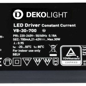 Deko Light BASIC, CC, V8-30-700mA/30W LED-driver Constante stroomsterkte 30 W 700 mA 21 – 43 V 1 stuk(s)