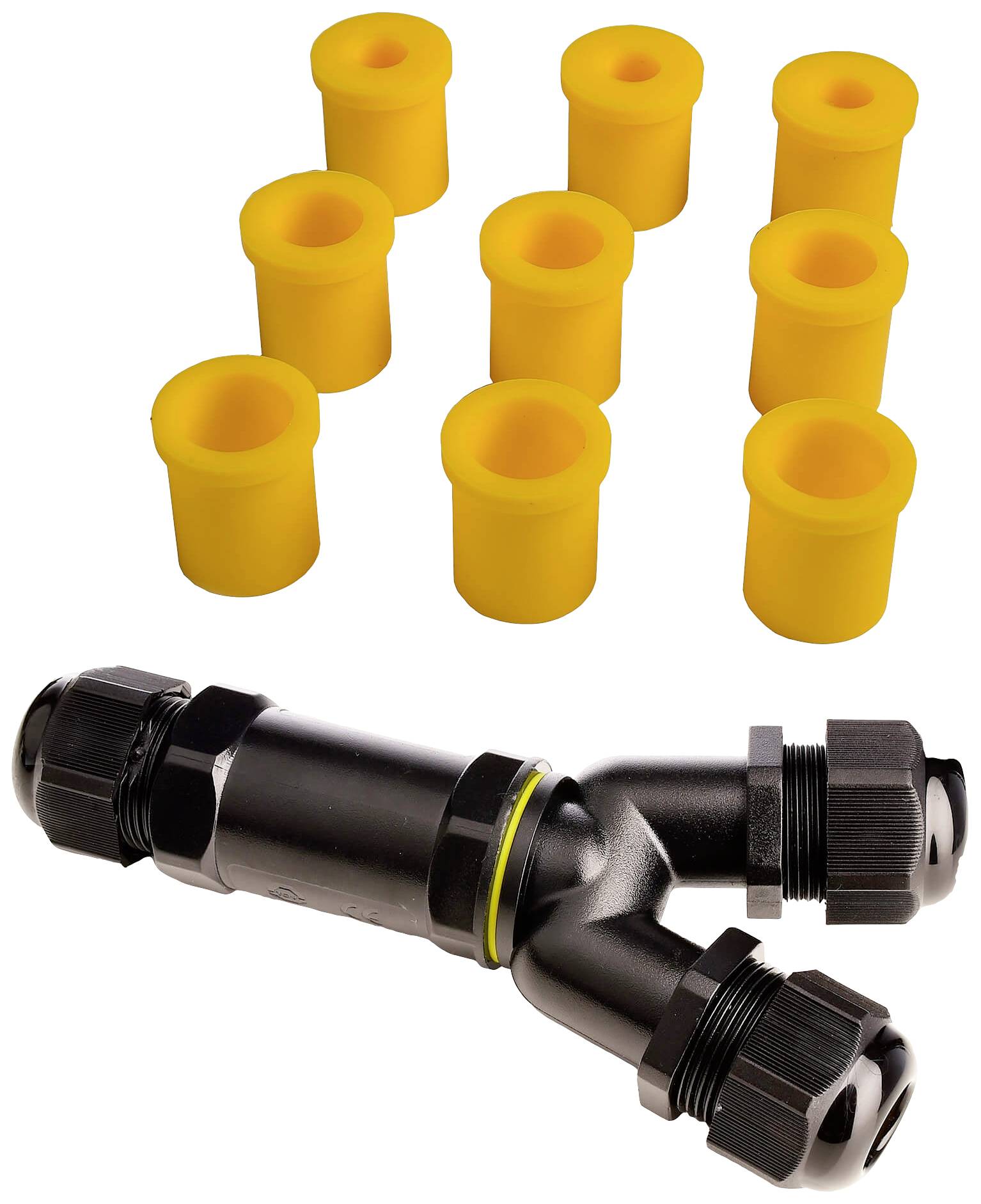Deko Light 930573 Y-verdeler 450 V Zwart