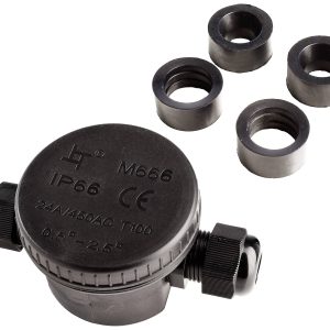 Deko Light 930578 Verdeler 2-voudig 450 V Zwart Deko Light 930578 Verdeler 2-voudig 450 V Zwart