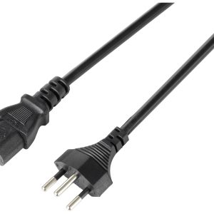 Sygonix SY-5243896 Apparaat (koud) Aansluitkabel Zwart 5.00 m