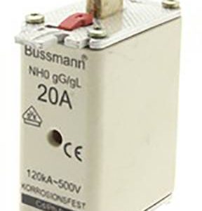Eaton 20NHG0B NH-zekering Met mechanische beveiligingsweergave Afmeting zekering : 0 20 A 500 V 3 stuk(s) Eaton 20NHG0B NH-zekering Met mechanische beveiligingsweergave Afmeting zekering : 0 20 A 500 V 3 stuk(s)