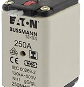 Eaton 250NHG1BI NH-zekering Met mechanische beveiligingsweergave Afmeting zekering : 1 500 V 3 stuk(s) Eaton 250NHG1BI NH-zekering Met mechanische beveiligingsweergave Afmeting zekering : 1 500 V 3 stuk(s)