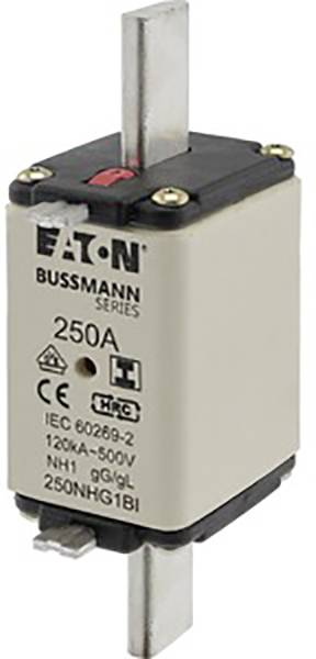Eaton 250NHG1BI NH-zekering Met mechanische beveiligingsweergave Afmeting zekering : 1 500 V 3 stuk(s)