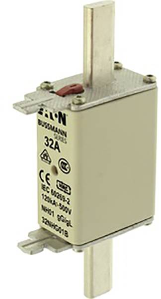 Eaton 32NHG01B NH-zekering Met mechanische beveiligingsweergave Afmeting zekering : 1 32 A 500 V 3 stuk(s)