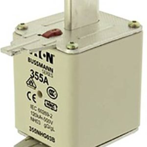 Eaton 355NHG03B NH-zekering Met mechanische beveiligingsweergave Afmeting zekering : D03 355 A 500 V 3 stuk(s)