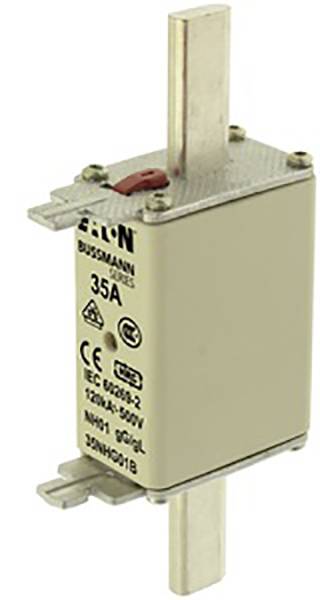 Eaton 35NHG01B NH-zekering Met mechanische beveiligingsweergave Afmeting zekering : 1 35 A 500 V 3 stuk(s)
