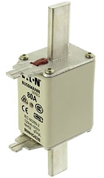 Eaton 80NHG02B NH-zekering Met mechanische beveiligingsweergave Afmeting zekering : D02 80 A 500 V 3 stuk(s)
