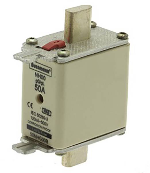 Eaton 50NHG00B NH-zekering Met mechanische beveiligingsweergave Afmeting zekering : 00 50 A 500 V 3 stuk(s)