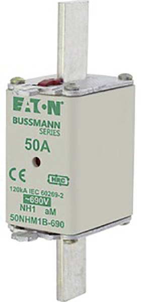 Eaton 50NHM1B-690 NH-zekering Met mechanische beveiligingsweergave Afmeting zekering : 1 50 A 690 3 stuk(s)