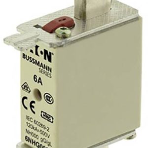 Eaton 6NHG000B NH-zekering Met mechanische beveiligingsweergave Afmeting zekering : 000 6 A 500 V 3 stuk(s) Eaton 6NHG000B NH-zekering Met mechanische beveiligingsweergave Afmeting zekering : 000 6 A 500 V 3 stuk(s)