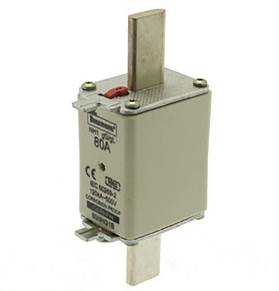 Eaton 80NHG1B NH-zekering Met mechanische beveiligingsweergave Afmeting zekering : 1 80 A 500 V 3 stuk(s)